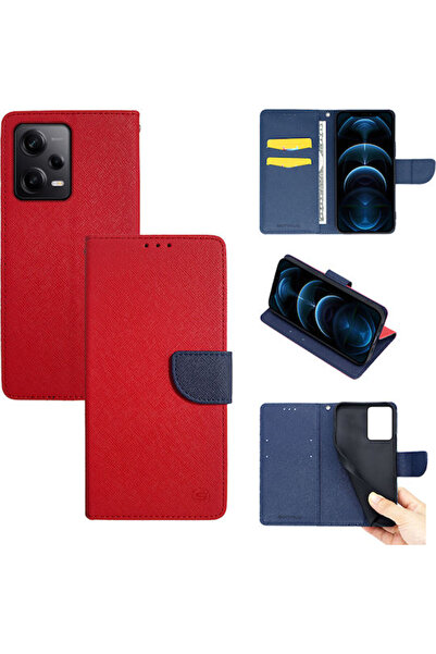 Other Θήκη Sonique Book από Συνθετικό Δέρμα Κόκκινο (Xiaomi Redmi Note 12 Pro...