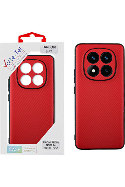 Other Volte-Tel Carbon Lift Back Cover Σιλικόνης Κόκκινο (Redmi Note 14 Pro+)...