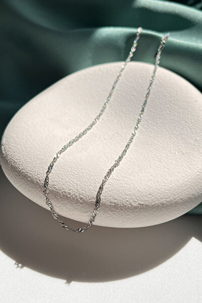 Berilya Aksesuar Steel Singapore Chain Necklace