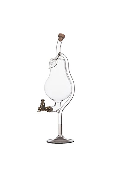 Btc Glass Design Decantor în formă de pară cu robinet, 500 ml