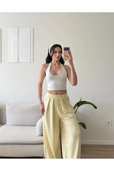 Zoom Butik Premium Şalvar Pantolon - SARI