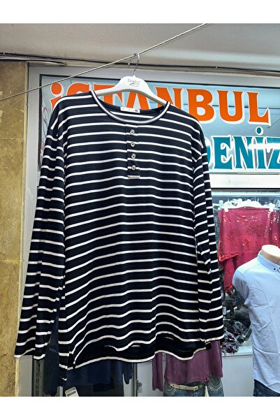 Uzun Kol Çizgili Anne Penye