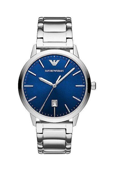 Emporio Armani Ανδρικό Ρολόι 43mm Μπαταρίας με Ασημί Μεταλλικό Μπρασελέ AR11311
