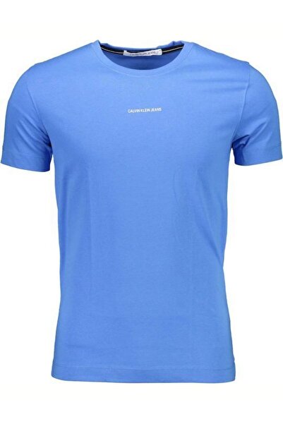 Calvin Klein T-shirt Short sleeves Men J30J318067-C4H AZZURRO (2XL)