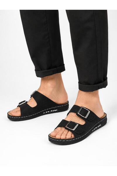 Foxter Men's Double Buckle Stylish Comfortable Daily Slippers