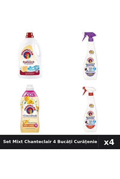 Chanteclair Set 4 Detergent și Degresant - 1575ml, 1800ml, 600ml - Marsilia, ...