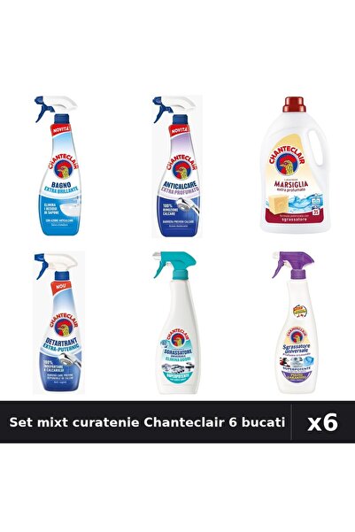 Chanteclair Set 6 Degresant și Detergent - 625ml, 600ml, 1575ml (35 spălări) ...