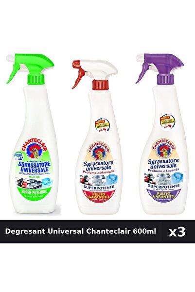 Chanteclair Set 3 Degresant Universal 600ml - Lămaie, Marsilia, Mosc Alb