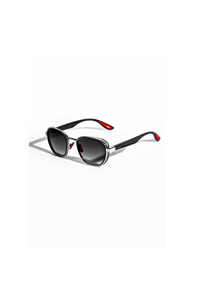 Mise Aksesuar Ferrar Silver Frame Unisex Sunglasses