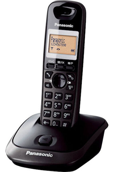 PANASONIC KX-TG2511 Ασύρματο τηλέφωνο με Ελληνικό Μενού Μαύρο Τιτάνιο