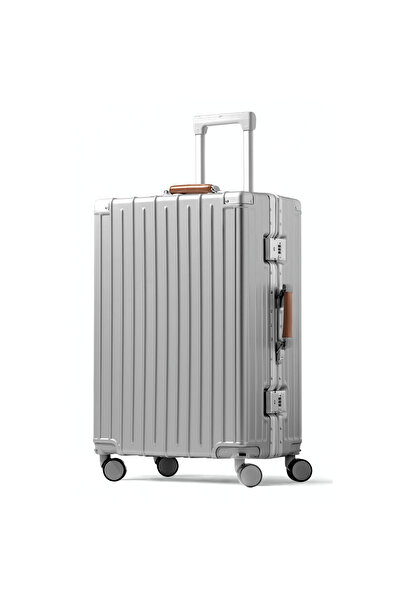 Tereplus Check In 24" Bag with Aluminium Frame Zipperless, Cup Holder, USB Po...