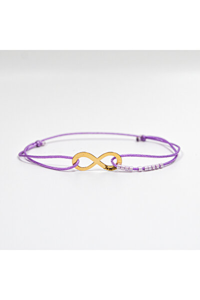 BLACK SWAN Bijoux Bratara cu snur simplu bilute MIYUKI si simbol infinit din ...
