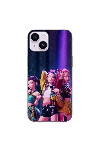 OEM Husa compatibila cu Apple iPhone 14 Silicon Gel Tpu Model KPop Demon Hunt...