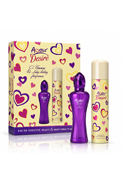 Amour Desire® gift Top Bottom Set for women – eau de toilette 30 ml & body sp...