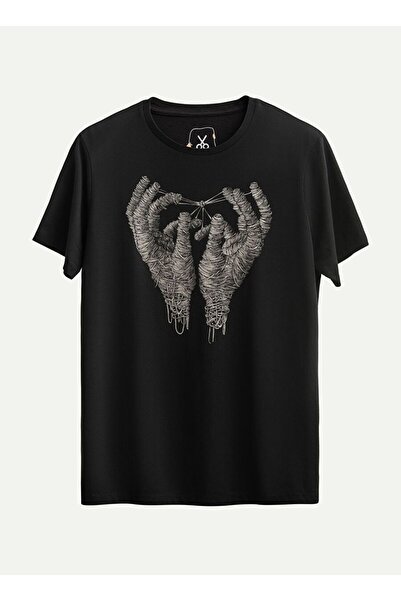 KAFT Unisex Regular Fit Tasarım T-Shirt - Mano Unus