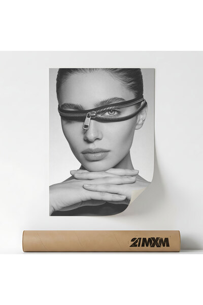 21mxm Διακοσμητική Αφίσα με Φουτουριστικό Θέμα Μόδας - 'Περίγραμμα Γυαλιών', ...
