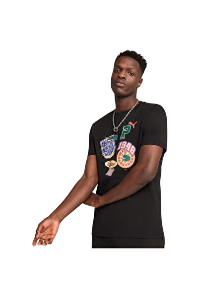 Puma SPORTS LEGACY Tricou cu imprimeu frontal Negru 629627-01