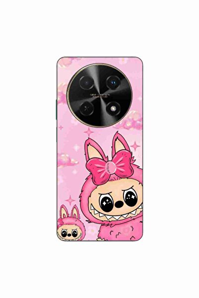 OEM Husa compatibila cu Huawei Nova 12i Silicon Gel Tpu Model Labubu Pink Fan...