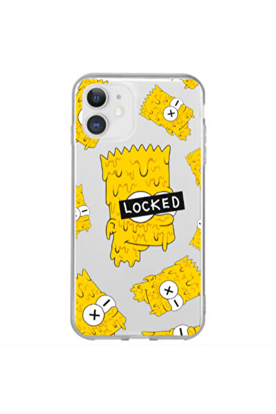 Other Apple iPhone 12 Mini Bart Simpson Transparent Silicone TPU Θήκη