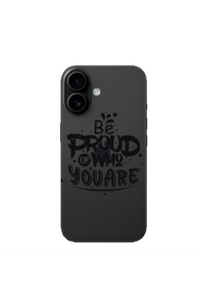 Other Apple Iphone 16 plus Be proud of who you are Transparent Silicone TPU Θήκη