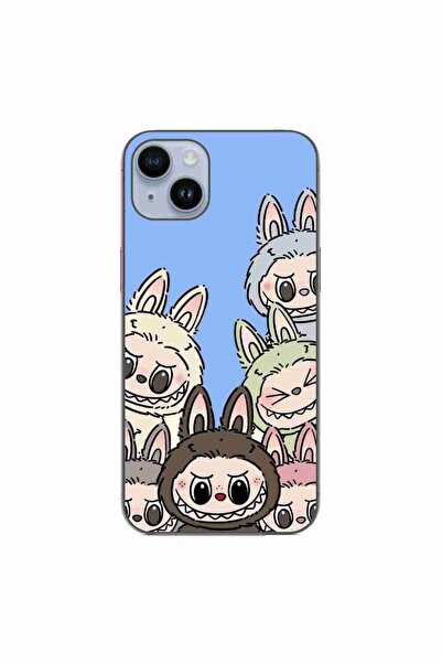 OEM Husa compatibila cu Apple iPhone 14 Plus Silicon Gel Tpu Model Labubu Pat...