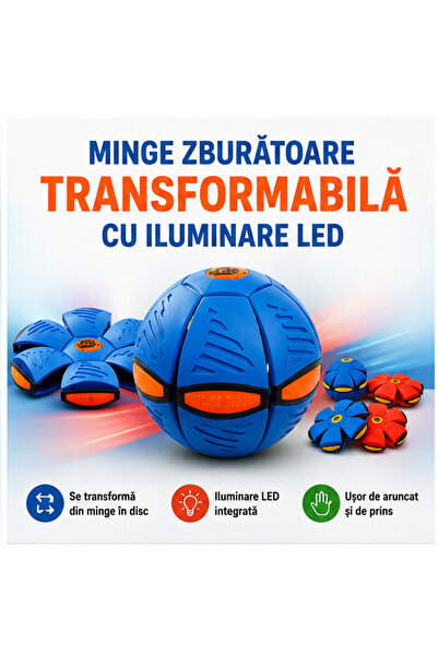 OEM Flying Ball Transformable into Disc with LED