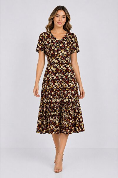 Bad Rochie dama midi florală – eleganță și confort pentru fiecare zi