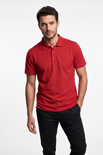 fevien Men's Casual Stylish Polo Collar Short Sleeve Button Detailed Comforta...