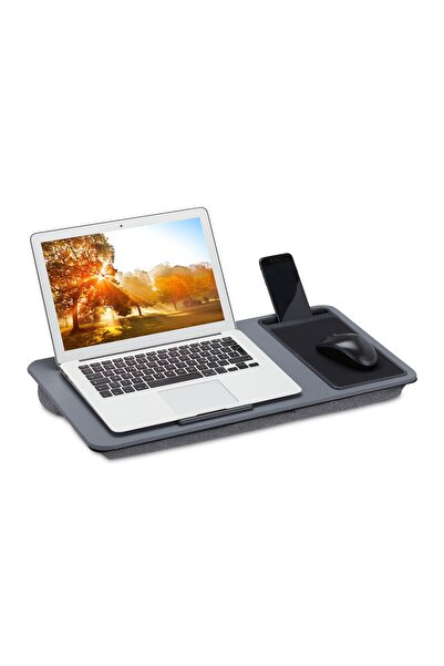 Ayawaska Suport pentru laptop cu mouse pad, benzi anti-alunecare, maner de tr...