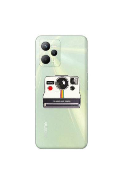 Other Realme C35 Polaroid land camera Transparent Silicone TPU Θήκη
