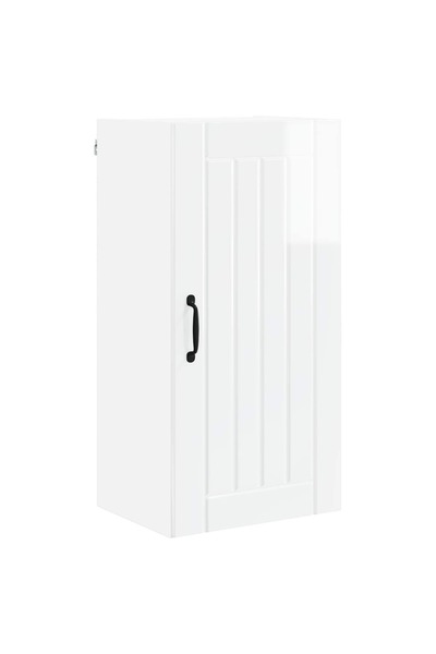 vidaxl Dulap de bucătărie Alb lucios 40 x 31 x 80 cm Lemn compozit