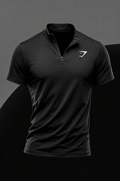 Stylovi Gymshark Zipli Polo Neck Sports T-Shirt - High Quality