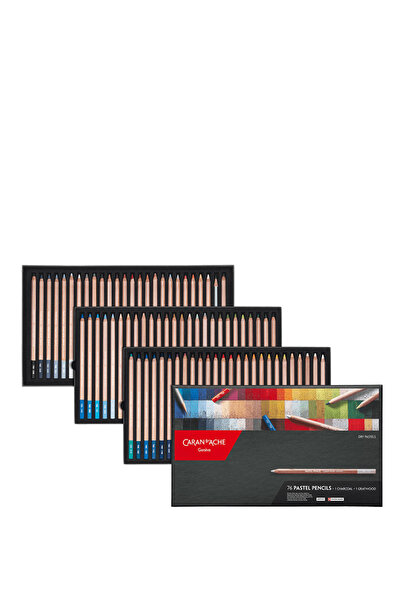 Caran d'Ache Pastel Pencıls 76 Renkli Set