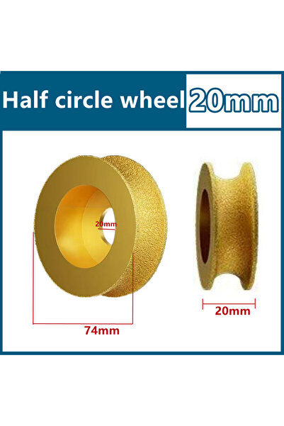Choice 1Pcs 20mm 1Pcs 20mm Bore Dia 3Inch 74mm Round Vacuum Brazed Diamond Gr...