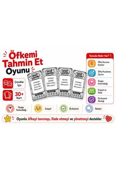 Yılmazcan Aile Danışmanlık Öfkemi Tahmin Et Oyunu | Çocuklar İçin Öfke Kontro...