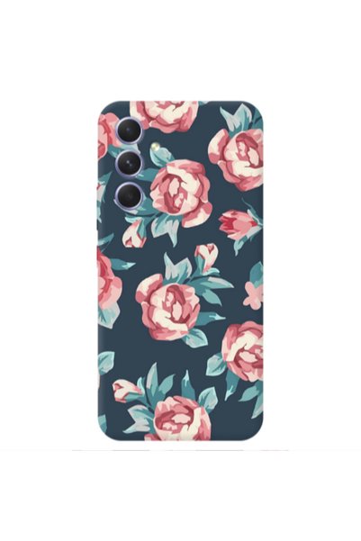 Other Samsung A35 Purple roses Transparent Silicone TPU Θήκη