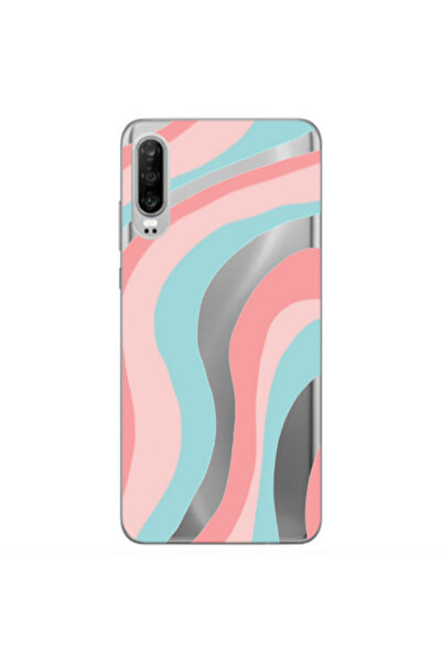 Other Huawei P30 Colored lines Transparent Silicone TPU Θήκη