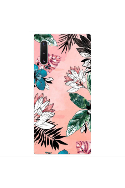 Other Samsung Note 10 Plus Tropical flowers Transparent Silicone TPU Θήκη