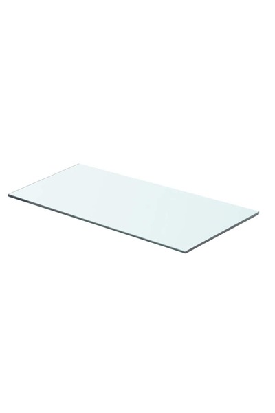 vidaxl Raft din sticlă transparentă, 60 x 25 cm