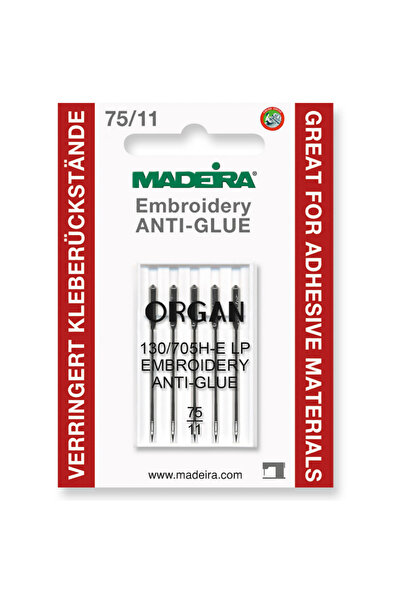 Madeira Set 5 ace de brodat, anti-glue, finete 75, 9456