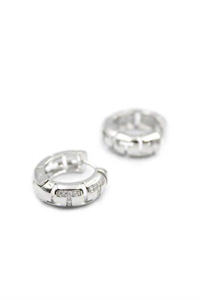 Marsilyan Nvdn- Ieg - Stone-Studded Hoop Earrings - Silver Iegrs-Nvdn1