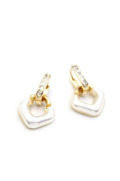 Marsilyan Nvdn- Ieg - Pearl Earrings - Gold Iegrs-Nvdn1
