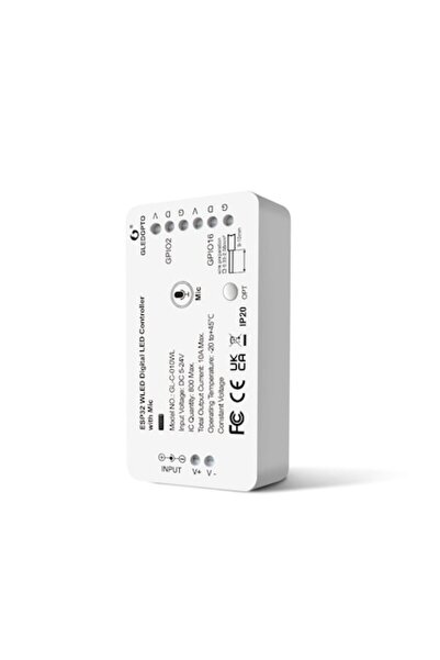 GLEDOPTO ESP32 WLED Digital LED Controller with Microphone, WiFi, 100+ Effect...