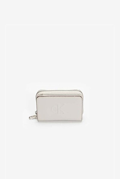 Calvin Klein Kadın Cüzdan-KREM