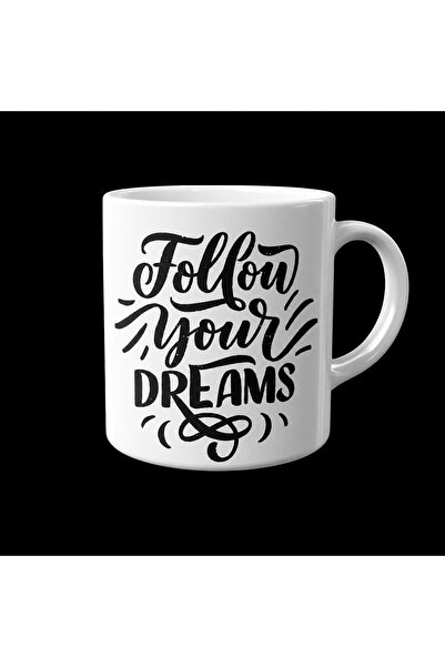 robel Follow Your Dreams Inspirational Coffee Mug – Motivational Typography C...