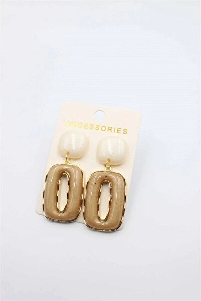 Marsilyan Nvdn- Ieg - Stone Earrings - Brown Iegrs-Nvdn1