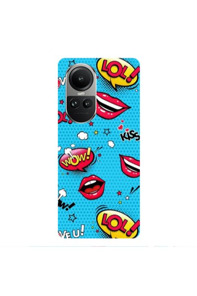 Other Oppo Reno10 5G Sticker Lol desing Transparent Silicone TPU Θήκη