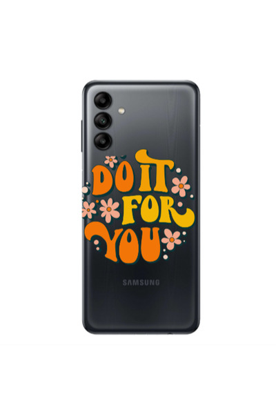Other Samsung A04S Do it For You Transparent Silicone TPU Θήκη