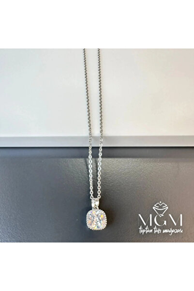 Marsilyan Nvdn- Ieg - Steel Zircon Stone Necklace Iegrs-Nvdn1