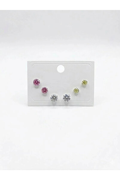 Marsilyan Nvdn- Ieg - Multicolored Solitaire Six-Piece Earrings Iegrs-Nvdn1